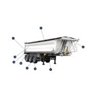 Rockstar - Benne pour poids lourd STAS - Volume 26 à 35 m³ - Châssis et caisse en acier - Utilisation asphalte et ferraille_1