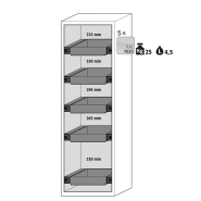 Armoire de sécurité S-CLASSIC-90 modèle S90.196.060.WDASR - Réf 30230-001-34393 - Type 90 - Stockage substances inflammables selon NF EN 14470-1_1