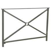 Barrière main courante Héritage double crosse - acier massif - ref 206150_1