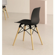 Lot de 4 chaises Design Nut - Mobel Linea. - Noir_1