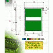 Porte rapide e.R.B. / souple / à enroulement / en plastique