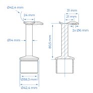 Support d'angle inox Ø42,4mm_1