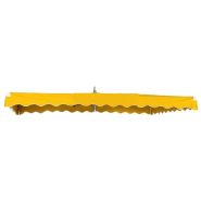 Kit parasol fixe 3x2.5 m jaune - Pied tripode - Toile résistante et imperméable_1