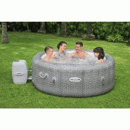 Spa gonflable rond Lay-Z Honolulu BESTWAY - 4/6 places, 140 jets hydromassants, PVC gris_1