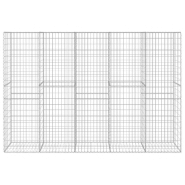 Vidaxl mur en gabion avec couvercle acier galvanisé 300 x 50 x 200 cm 145090_1