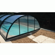 Abri piscine madeira mix / télescopique / en polyarbonate_1