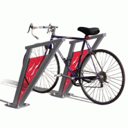 Appui cycles Venise - design en acier avec décor polycarbonate - Hauteur 850 mm - Fixation par scellement ou sur platine_1