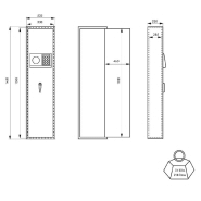 Armoire à fusils monteria 10 fusils à combianaison