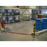 Barrière de rétention d'eaux d'incendie Eco barrier - cgk - barrière fixe - Elément d'angle EB-E_1