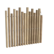 Clôture PVC ajourée - lisses verticales 5 cm d'épaisseur, renforcées aluminium - COSMOS - Gamme Prestige_1