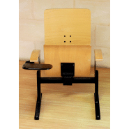 Fauteuil amphithéâtre a pietement central - marie curie