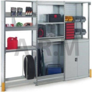 Rayonnage pour charges mi-lourdes pour l'aménagement de quincailleries, magasins_1