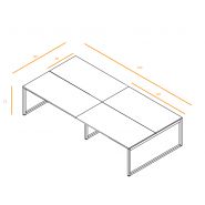 Bureau bench 4 personnes classic-b_1