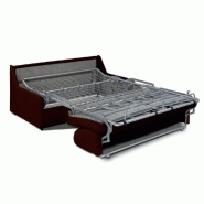 Canapé convertible express 3 places - Gain de place - Matelas 14 cm - Tissu NEO marron - Fabrication italienne_1