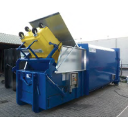 Compacteur monobloc LPC-L pour déchets industriels, centres de distribution et stations de recyclage - Traitement des gros déchets et cartons_1