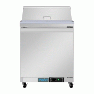 Comptoir de préparation réfrigéré positif 1 porte Série U 154L UA009 Polar_1