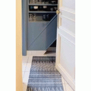 Tapis déco intérieur absorbant - Marocco gris - 75x50 cm - Tapis d'entrée_1