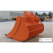 Godet claire-voie 17 pour pelle hydraulique - Fravizel - Matériau résistant_1