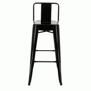 Chaise haute de restaurant métal Chicago - NOIR_1