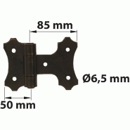 Charnière pour volets battants avec bouts carrés