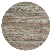 Plateau rond de table extérieur Werzalit Ø60cm décor Montpellier_1