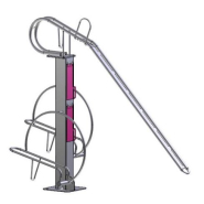 Support vélo gain de place avec hauteur de 2,20 m vélos inclus