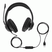 Targus AEH102GL casque Avec fil Arceau Appels/Musique USB Type-A Noir_1