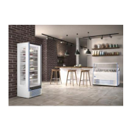 Vitrine verticale négative avec porte, spécifiquement conçue pour la pâtisserie - glee glass 43 iarp_1