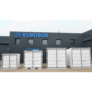Container de stockage 10 pieds - Gris - Eurobox - 3D Containers_1