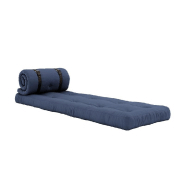 Fauteuil standard convertible Buckle-Up Chair - bleu marine - matelas épais 22 cm - dimensions 200x70 cm_1