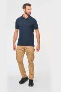 Polo écoresponsable homme - WK207 - coton biologique et polyester recyclé - tailles 3XL à 6XL_1