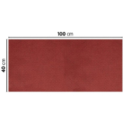 Tête-à-tête pliée en V intissé bordeaux 40x100cm - par 400_1