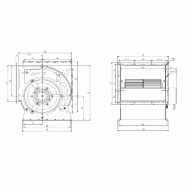 Ventilateur caisson 12/12/900 1kW - Turbine d'extraction extérieure - 6800 m3/h - Réf : 7225.0170_1