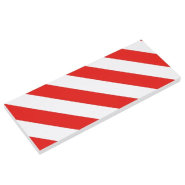 Vidaxl protecteurs de mur 6 pcs rouge et blanc 50x20x2 cm mousse eva 153104_1