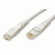 Cordon ROLINE Cat.6 (Classe E) UTP, gris, 1 m_1