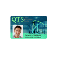 Badge personnalisé durable et pratique avec piste magnétique ou code-barre - Impression avec puce RFID - IBCard_1