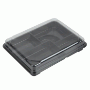 Plateaux repas recyclables Bento 263 x 201 mm (lot de 90) | Faerch - FB291_1