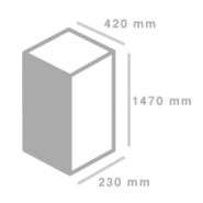 Présentoir de sol - meuble présentoir Jade PLV - 4 barquettes et fronton, grande capacité et visibilité_1