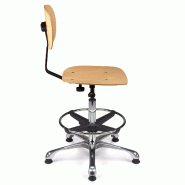 Siège technique hêtre naturel avec repsoe-pieds So Novare - P03, Avec_1