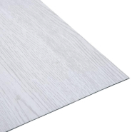 Vidaxl planches de plancher autoadhésives 5,11 m² pvc blanc 146239_1