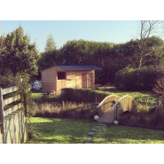 Box chenil - BOX036 - Fabrication française en bois Douglas, épaisseur 48 mm, isolation thermique_1