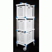 Chariot porte bacs en plastiques_1