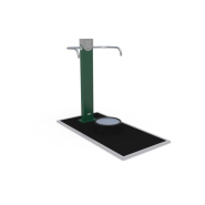 Équipement de fitness extérieur - Twist Out 8065083 - Denfit Gym - Hags - Vert - À installer sur dalle ou plot béton_1