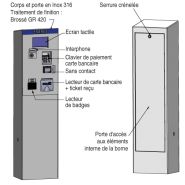 Pco 1002 a - borne de paiement parking - urbaflux - alimentation électrique 230v_1