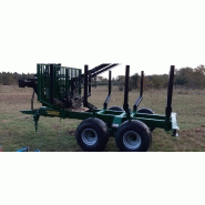 Remorque forestière de débardage gourdon - mdg 800 sl_1