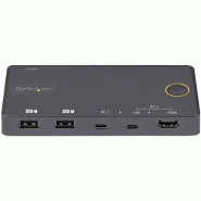 Switch KVM Hybride 2 Ports USB-A + HDMI & USB-C - àÉcran Unique HDMI 2.0 4K 60Hz - Commutateur KVM Co_1