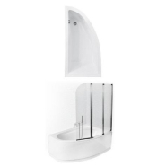 BAIGNOIRE D'ANGLE LORDY 150 CM AVEC PARE BAIGNOIRE ANGLE DROIT_1