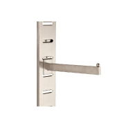 Bras droit nickel brossé - 30cm pour fond rainuré - 31x13mm - Acier_1