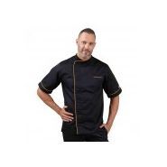 Harry-orange-mc-s - veste de cuisine - manelli - liseré orange_1