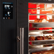 Rôtissoire électrique a balancelles auto-nettoyante façade à écran tactile D-ONE Doregrill_1
